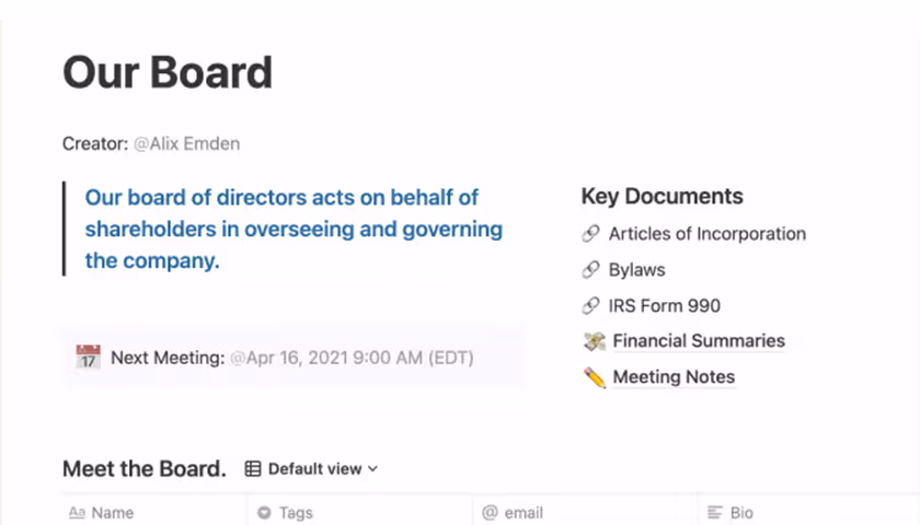 תמונת מוצר של תבנית לניהול דירקטוריון