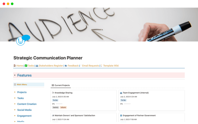 Strategic Communication Planner